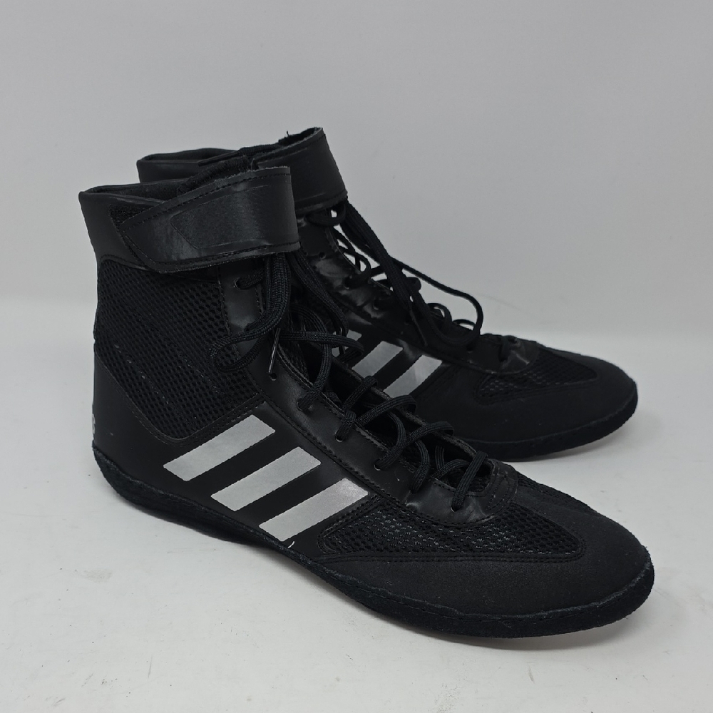 Adidas Combat Speed 5 Shoes Men's Black and Silver Wrestling Shoes Size 9.5 - Picture 3 of 6